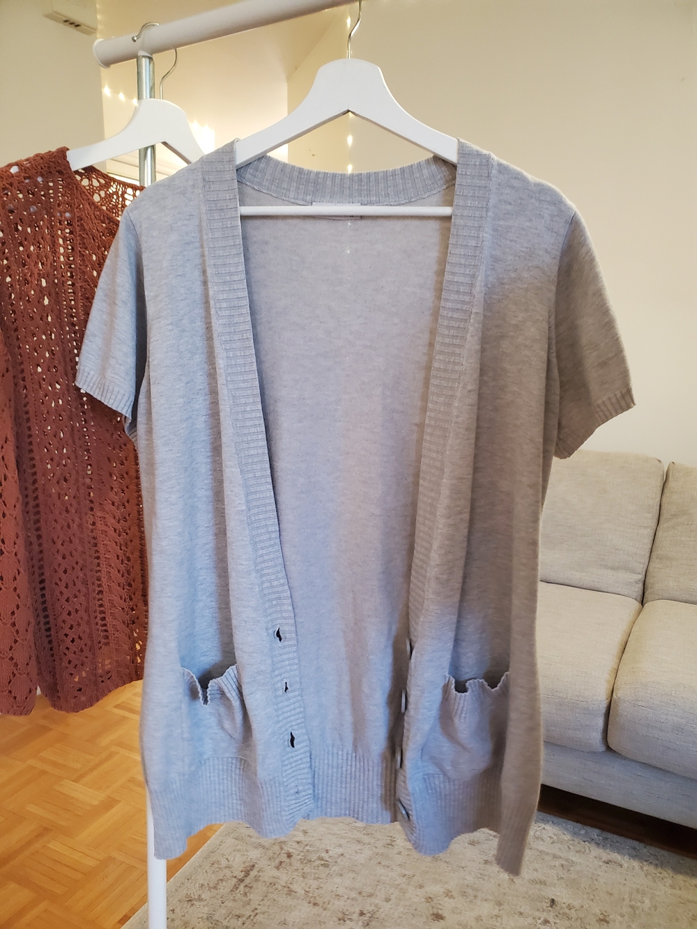 Women's Light Gray Cardigan